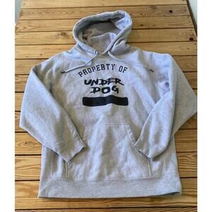 Under Dog Hoodie Sweatshirt Size Large Men’s Grey Pullover